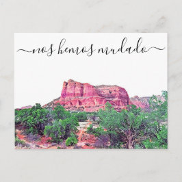 Tarjeta Postal de Anuncio de Mudanza de Sedona