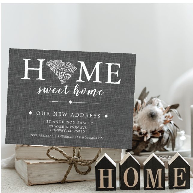 Tarjeta postal de anuncio de mudanza del estado de (Subido por el creador)