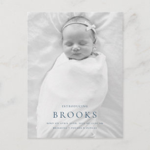 Tarjeta postal de anuncio de nacimiento