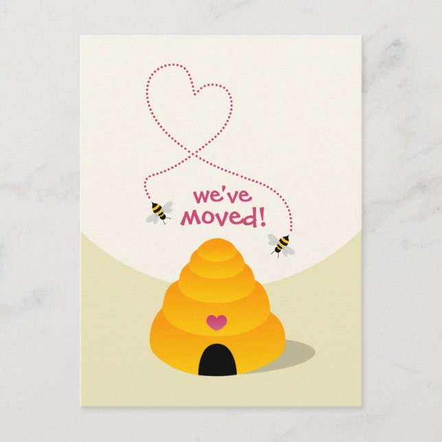 Tarjeta postal de anuncio de nueva dirección (Anverso)