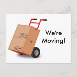 Tarjeta postal de anuncio de nueva dirección "Nos 