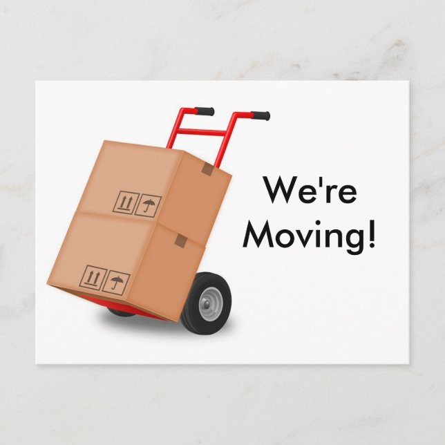 Tarjeta postal de anuncio de nueva dirección "Nos  (Anverso)