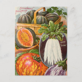 Tarjeta postal de anuncio de semilla vintage