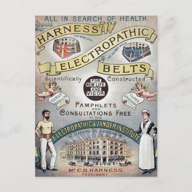 Tarjeta postal de anuncios de Harness Victoriano V (Anverso)