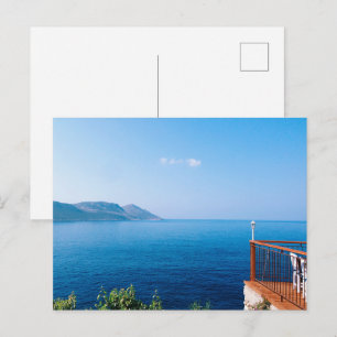 Tarjeta postal de apartamento con vista al mar mod
