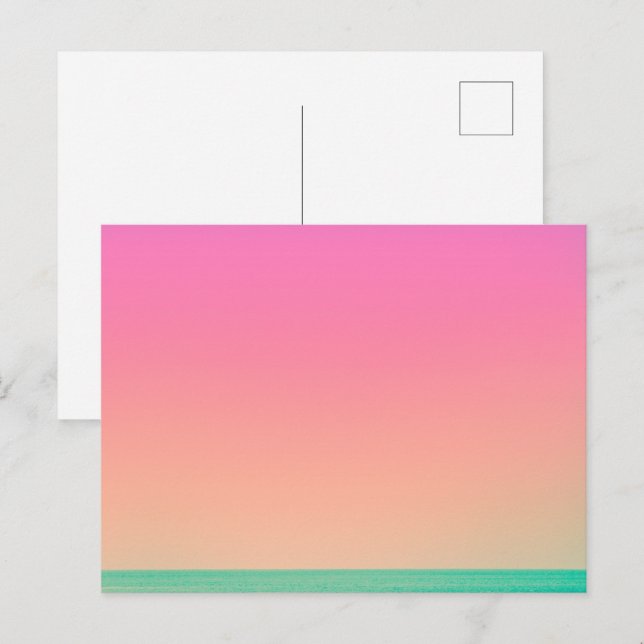 Tarjeta Postal de Apartamento con Vista al Mar Mod (Anverso / Reverso)