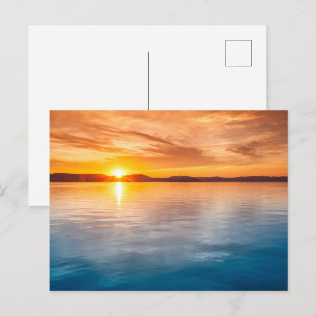Tarjeta Postal de Apartamento con Vista al Mar Mod (Anverso / Reverso)