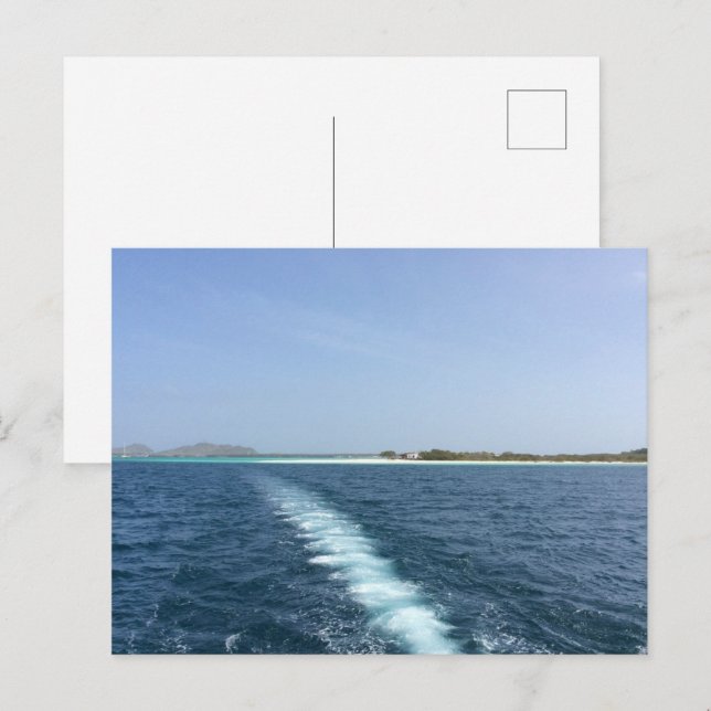 Tarjeta postal de apartamento con vista al mar mod (Anverso / Reverso)