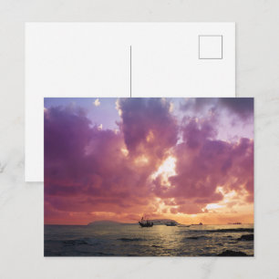 Tarjeta postal de apartamento con vista al mar mod