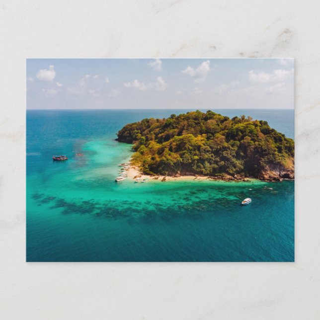 Tarjeta Postal de Apartamento con Vista al Mar Mod (Anverso)