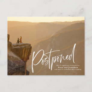 Tarjeta Postal de Aplazamiento de Boda con Letra d