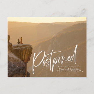 Tarjeta Postal de Aplazamiento de Boda con Letra d