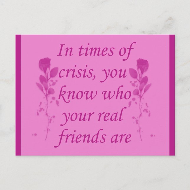 tarjeta postal de apoyo a la crisis (Anverso)