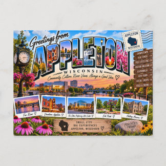 Tarjeta postal de Appleton Wisconsin