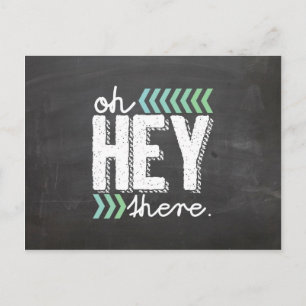 tarjeta postal de aqua Hey There