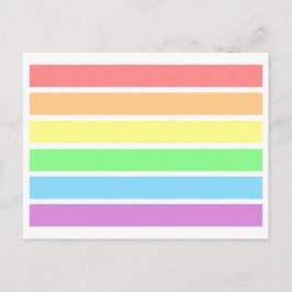 Tarjeta postal de arcoíris de orgullo gay pastel d