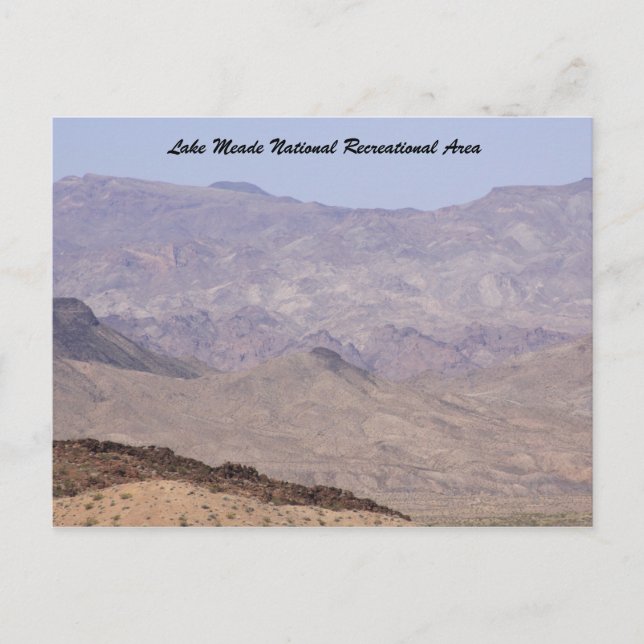 Tarjeta postal de área recreativa nacional Lake Me (Anverso)