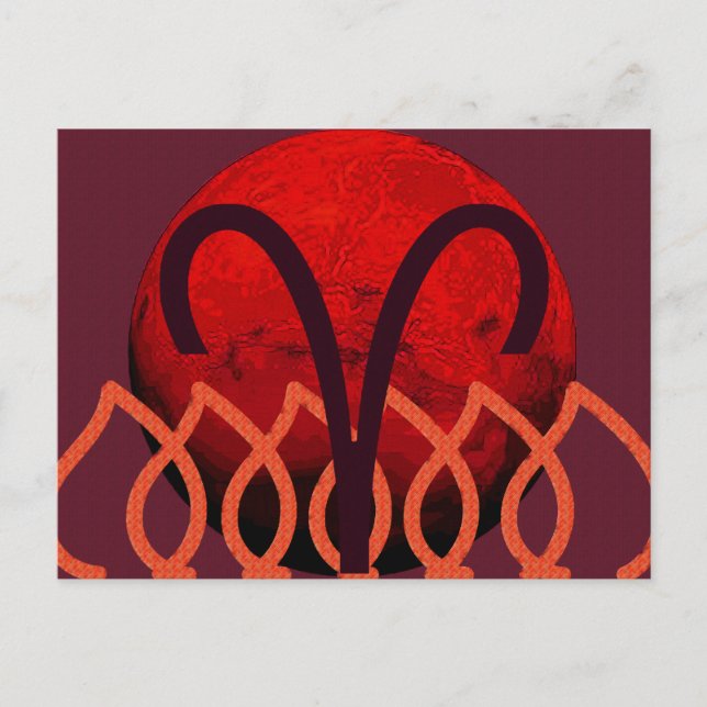 Tarjeta postal de Aries (Anverso)