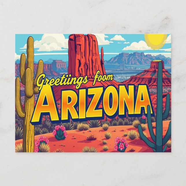 Tarjeta postal de Arizona (Anverso)