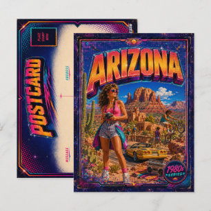 Tarjeta postal de Arizona de los 80 retro