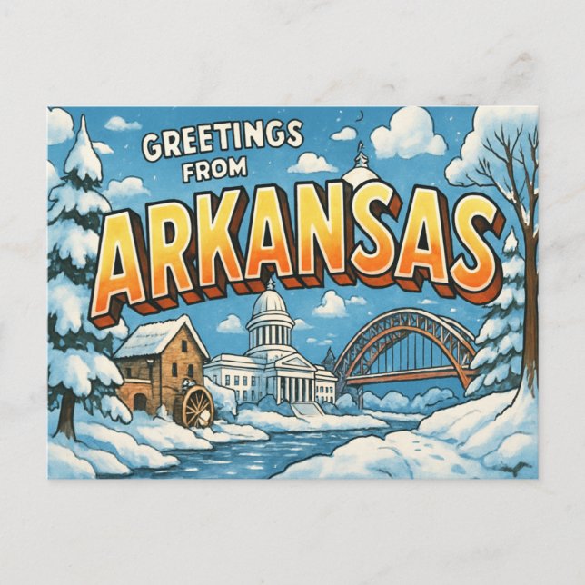 Tarjeta postal de ARKANSAS (Anverso)