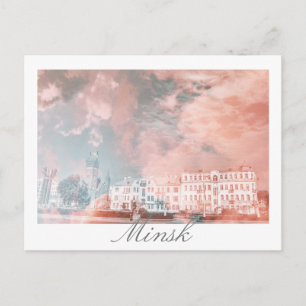 Tarjeta postal de arquitectura de Minsk Bielorrusi