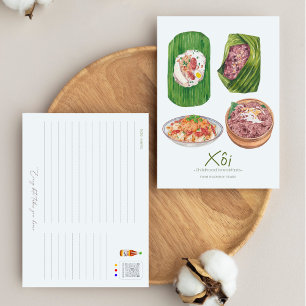 Tarjeta Postal de Arroz Pegajoso Vietnamita