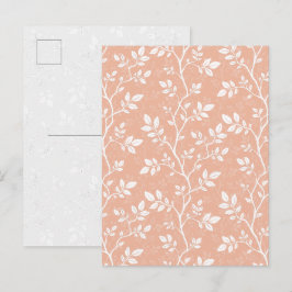 Tarjeta postal de arte botánico minimalista meloco