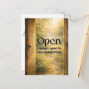 Tarjeta postal de arte con mentalidad inspiradora