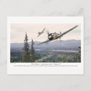 Tarjeta postal de arte de aviación "Focke-Wulf Fw
