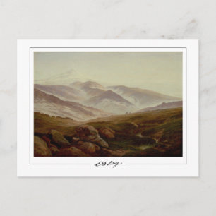 Tarjeta postal de arte de Caspar David Friedrich #
