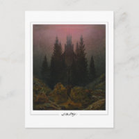 Tarjeta postal de arte de Caspar David Friedrich #