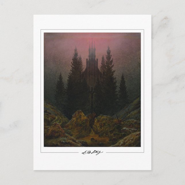 Tarjeta postal de arte de Caspar David Friedrich # (Anverso)