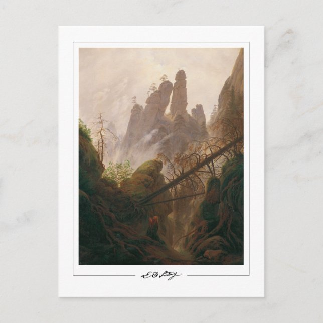 Tarjeta postal de arte de Caspar David Friedrich # (Anverso)