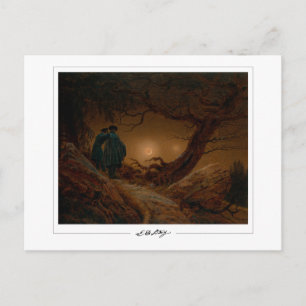 Tarjeta postal de arte de Caspar David Friedrich #