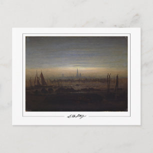 Tarjeta postal de arte de Caspar David Friedrich #