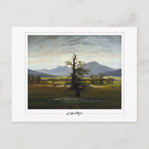 Tarjeta postal de arte de Caspar David Friedrich #