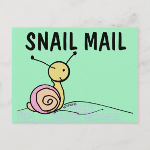 TARJETA POSTAL DE ARTE DE CORREO ELECTRÓNICO SNAIL