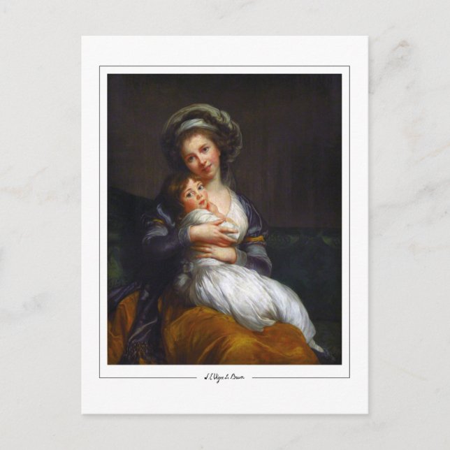 Tarjeta postal de arte de Élisabeth Vigée Le Brun  (Anverso)