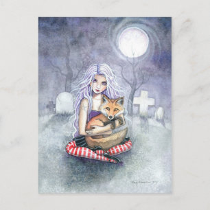 Tarjeta postal de arte de fantasía gótica de la ch