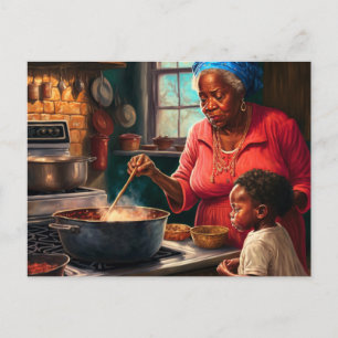 Tarjeta postal de arte de Gumbo de Nueva Orleans
