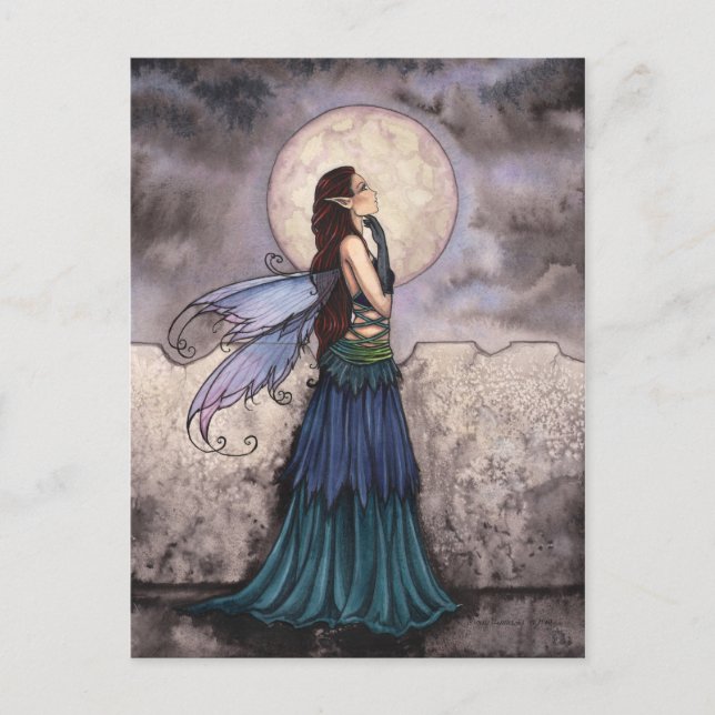 Tarjeta Postal de Arte de Hadas Maravillosas (Anverso)