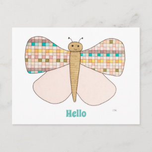 Tarjeta postal de arte de mariposa bonita-Erin Bri