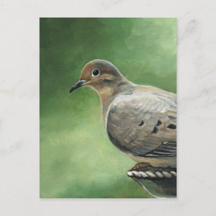 Tarjeta postal de arte de pájaro Dove