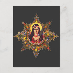 Tarjeta postal de arte de Santa Filomena