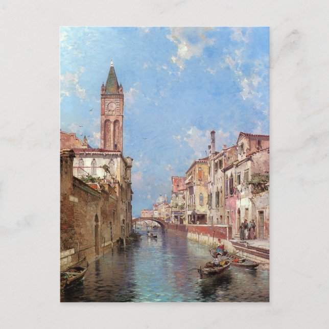 Tarjeta postal de arte de Unterberger de Venecia (Anverso)
