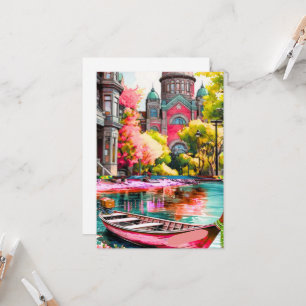 Tarjeta postal de arte de viaje de Victoria, Tarje