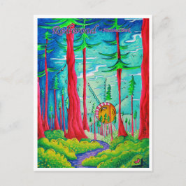 Tarjeta Postal de Arte de Viaje del Parque Naciona