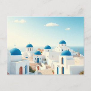Tarjeta postal de arte de viaje vintage de Creta G