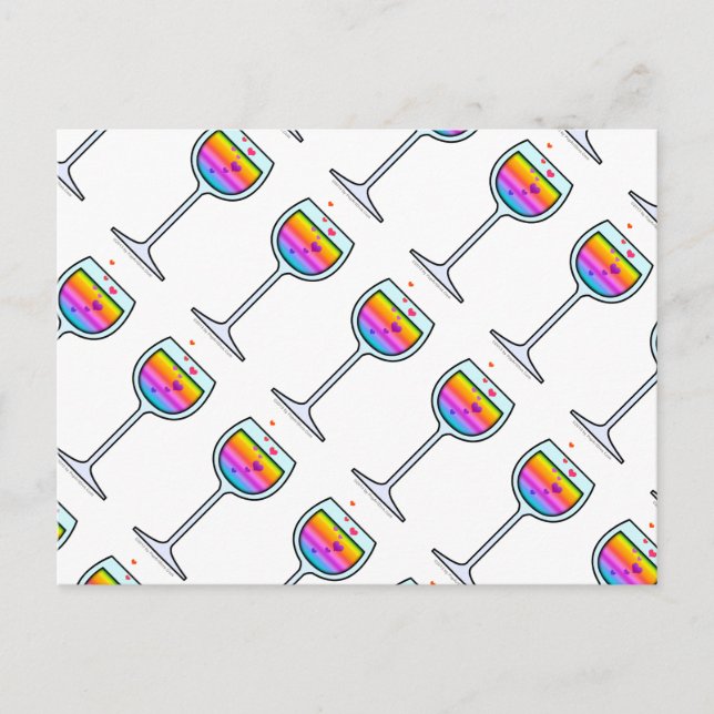 TARJETA POSTAL DE ARTE DE VINO (Anverso)